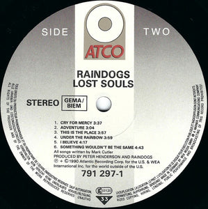 Raindogs (2) : Lost Souls (LP, Album)