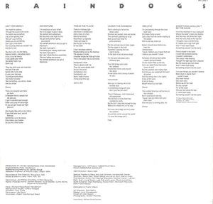 Raindogs (2) : Lost Souls (LP, Album)