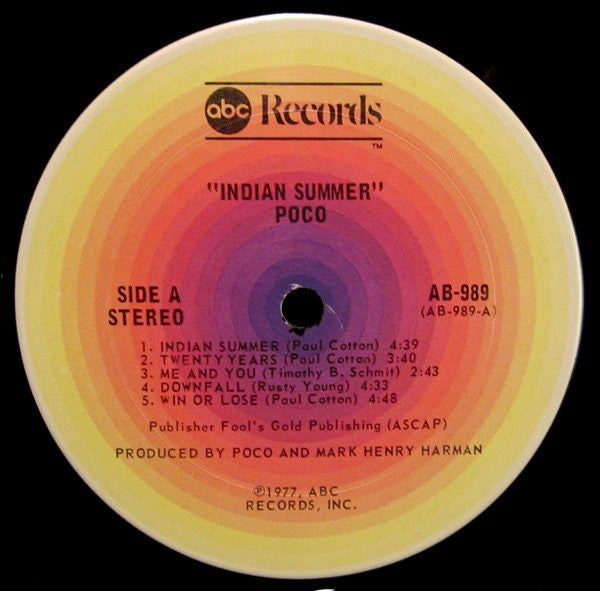 Buy Poco : Indian Summer (LP, Album, Ter) Online for a great price