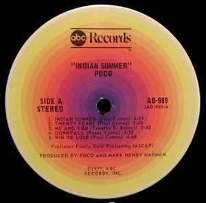 Poco (3) : Indian Summer (LP, Album, Ter)