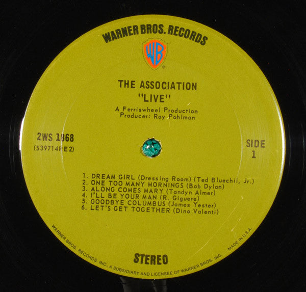 The Association (2) : "Live" (2xLP, Album, San)