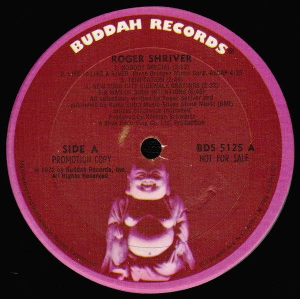 Roger Shriver : Roger Shriver (LP, Album, Promo)