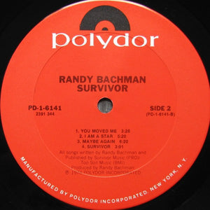 Randy Bachman : Survivor (LP, Album)