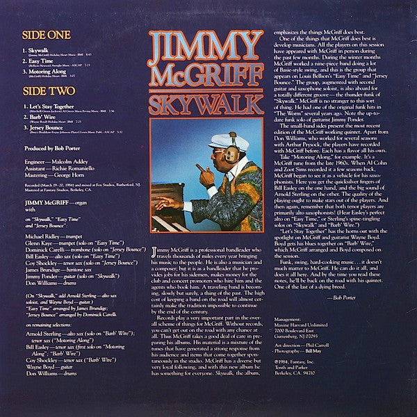 Jimmy McGriff : Skywalk (LP, Album)
