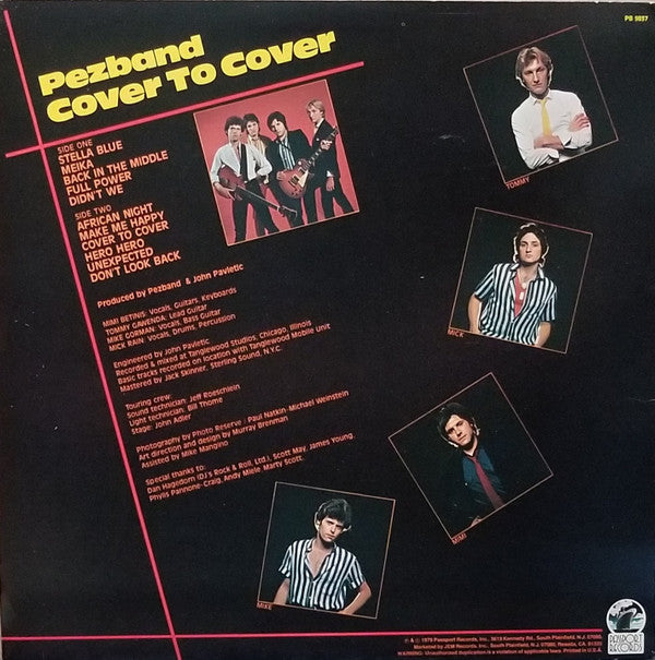 Pezband : Cover To Cover (LP, Album)