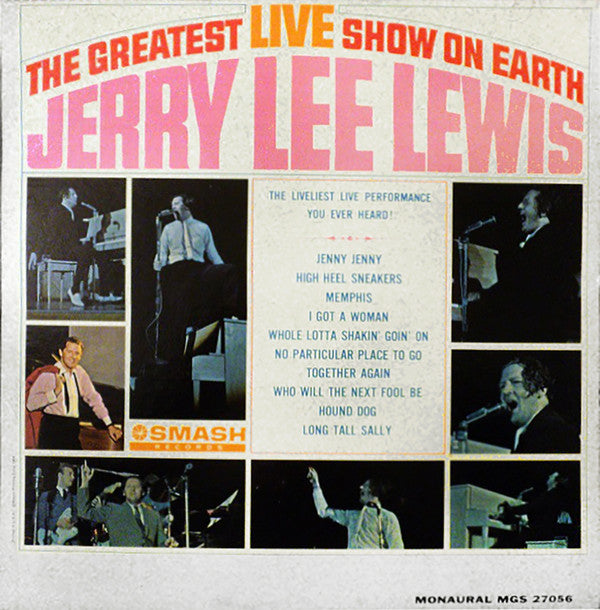 Jerry Lee Lewis : The Greatest Live Show On Earth (LP, Album, Mono)