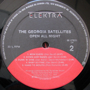 The Georgia Satellites : Open All Night (LP, Album)