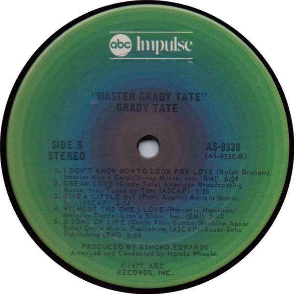 Grady Tate : Master Grady Tate (LP, Album)
