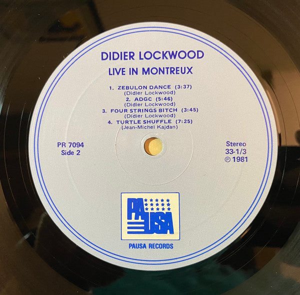 Didier Lockwood : Live In Montreux (LP, Album)