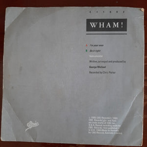 Wham! : I'm Your Man (7", Single)