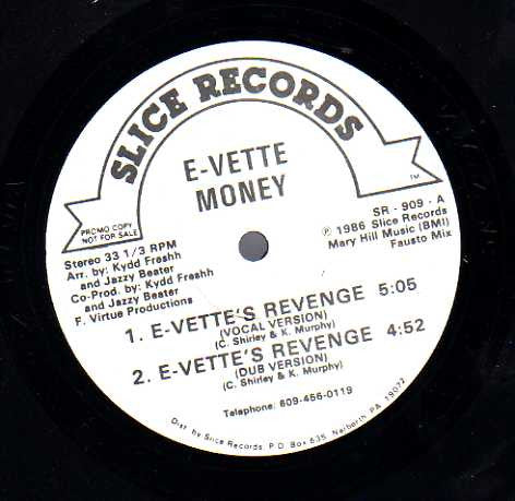 E-Vette Money : E-Vette's Revenge (12", Promo)