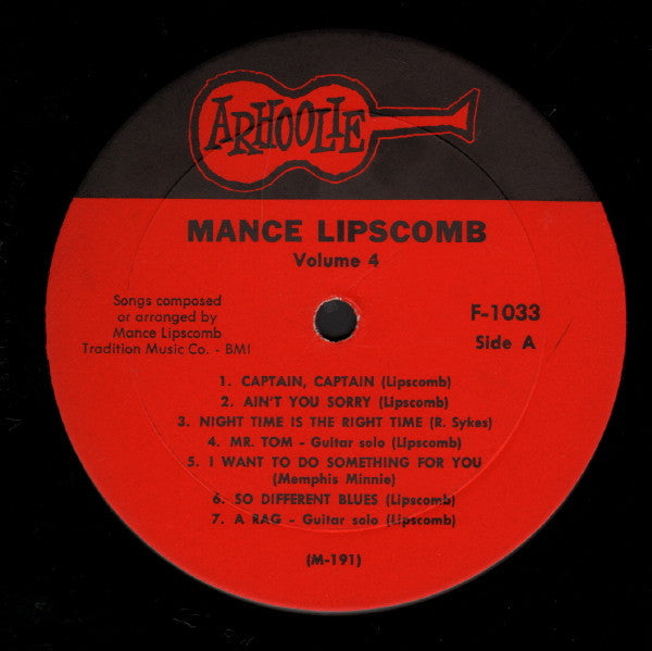 Mance Lipscomb : Mance Lipscomb Vol. 4 (LP, Album)