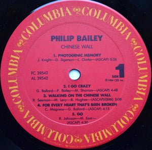 Philip Bailey : Chinese Wall (LP, Album)