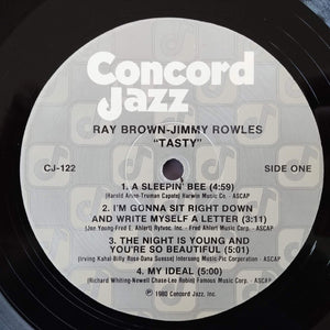 Ray Brown and Jimmy Rowles : Tasty! (LP)