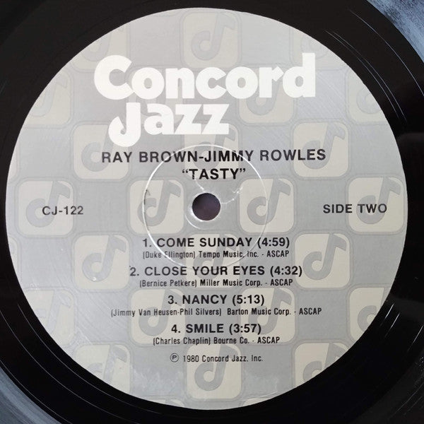 Ray Brown and Jimmy Rowles : Tasty! (LP)