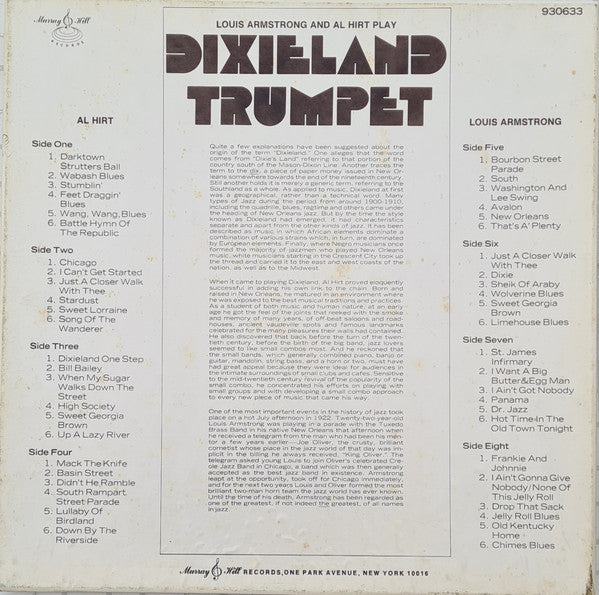 Louis Armstrong and Al Hirt : Dixieland Trumpet (4xLP, Comp, RE + Box)