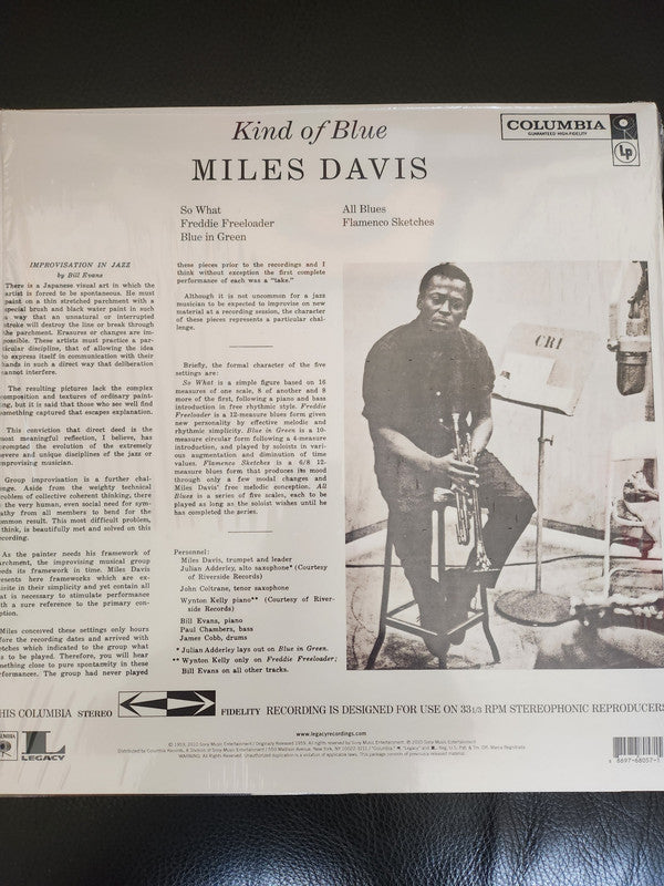 Miles Davis : Kind Of Blue (LP, Album, RE, RM, 180)