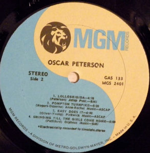 Oscar Peterson : Oscar Peterson (LP, Comp)