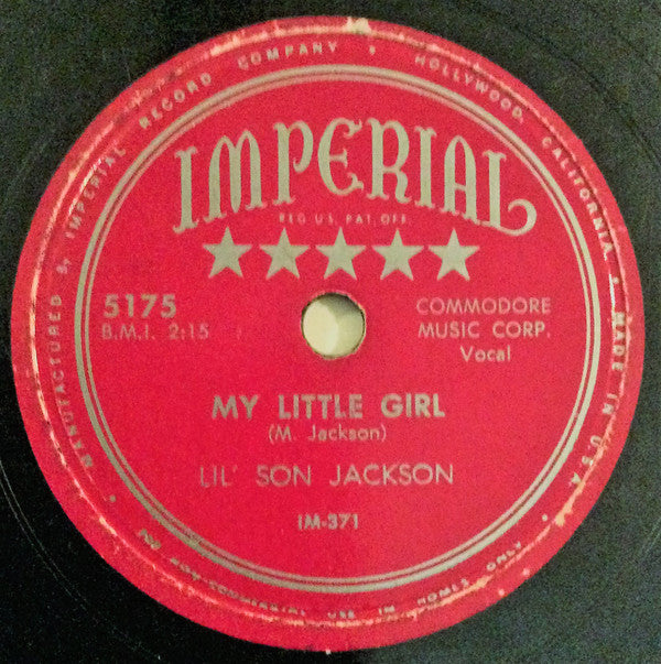Lil' Son Jackson : My Little Girl / Big Gun Blues (Shellac, 10")