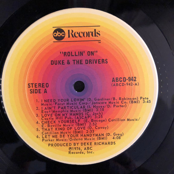 Duke & The Drivers : Rollin' On (LP, Album)