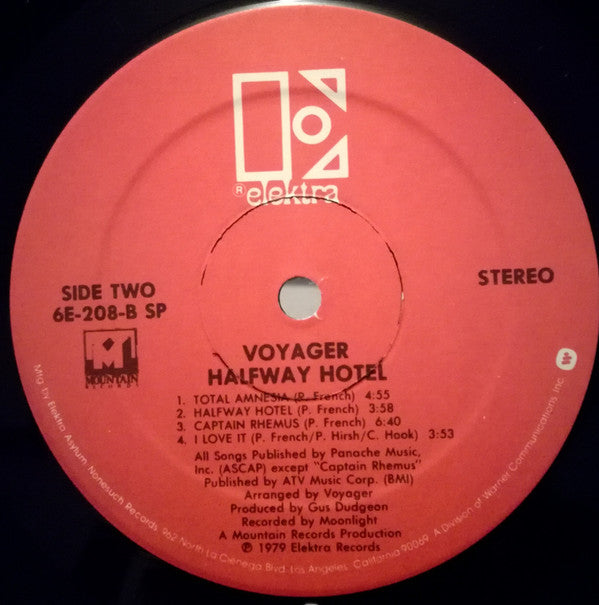 Voyager (15) : Halfway Hotel (LP, Album, Spe)