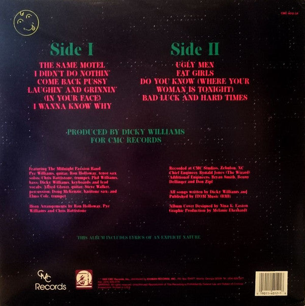 Dicky Williams : In Your Face (LP, Album)