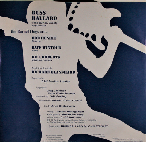 Russ Ballard & The Barnet Dogs : Into The Fire (LP, Album, Ter)