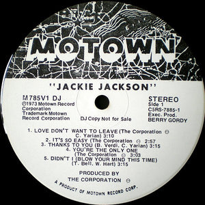 Jackie Jackson : Jackie Jackson (LP, Album, Promo)