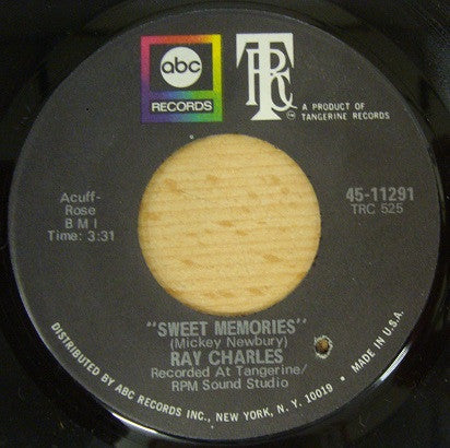 Ray Charles : Don't Change On Me / Sweet Memories (7", Single)