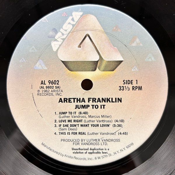 Aretha* : Jump To It (LP, Album, Club, CRC)