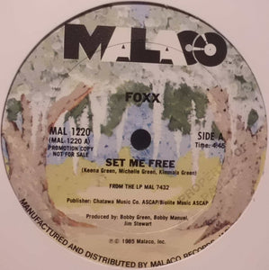Foxx (6) : Set Me Free (12", Promo)