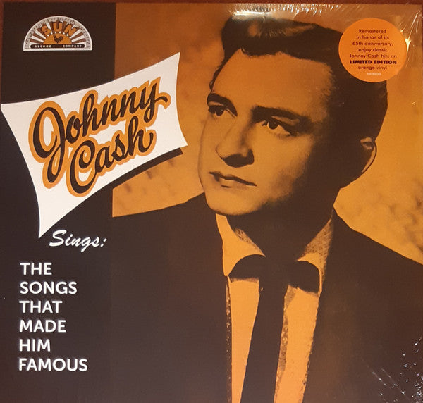 Johnny Cash : Johnny Cash Sings The Songs That Made Him Famous (LP, Ltd, RE, RM, Ora)