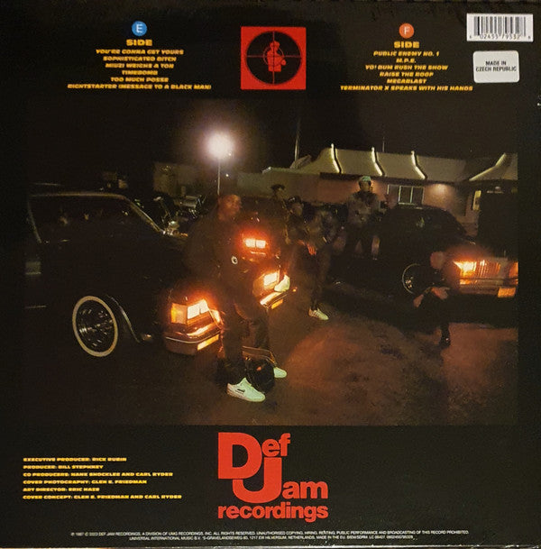 Public Enemy : Yo! Bum Rush The Show (LP, Album, RE, Fru)