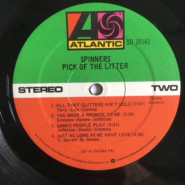 Spinners : Pick Of The Litter (LP, Album, Pre)