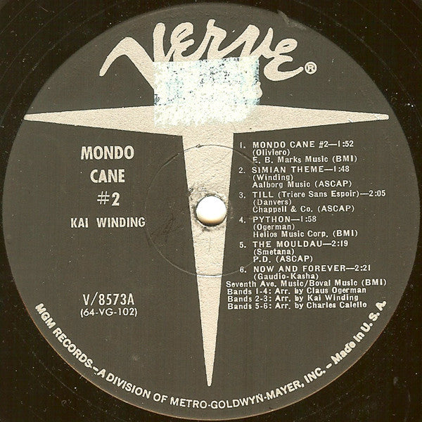 Kai Winding : Mondo Cane #2 (LP, Album, Mono)