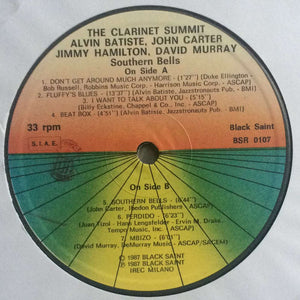 The Clarinet Summit - Alvin Batiste • John Carter (3) • Jimmy Hamilton • David Murray : Southern Bells (LP, Album)