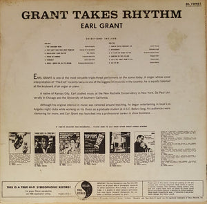 Earl Grant : Grant Takes Rhythm (LP, Album)