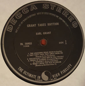 Earl Grant : Grant Takes Rhythm (LP, Album)