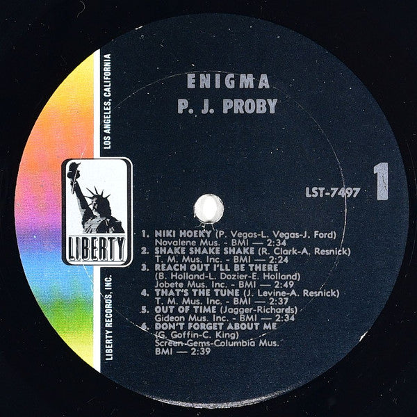 P.J. Proby : Enigma (LP, Album)