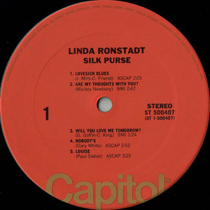 Linda Ronstadt : Silk Purse (LP, Album, Club, RE, San)