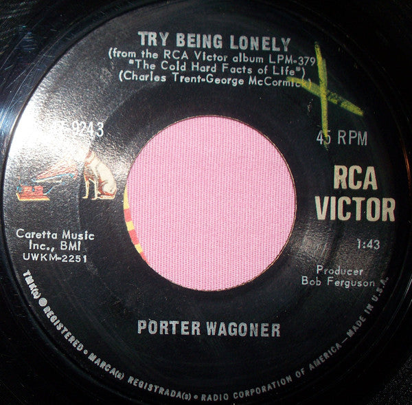 Porter Wagoner : Try Being Lonely / Julie (7", Single)