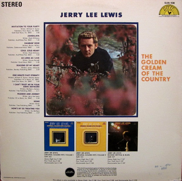 Jerry Lee Lewis : The Golden Cream Of The Country (LP, Album)