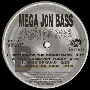 Mega Jon Bass : Jackin' Da' Bass (12", EP)