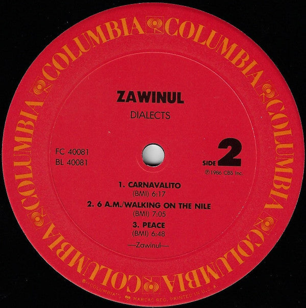 Zawinul* : Dialects (LP, Album, Pit)