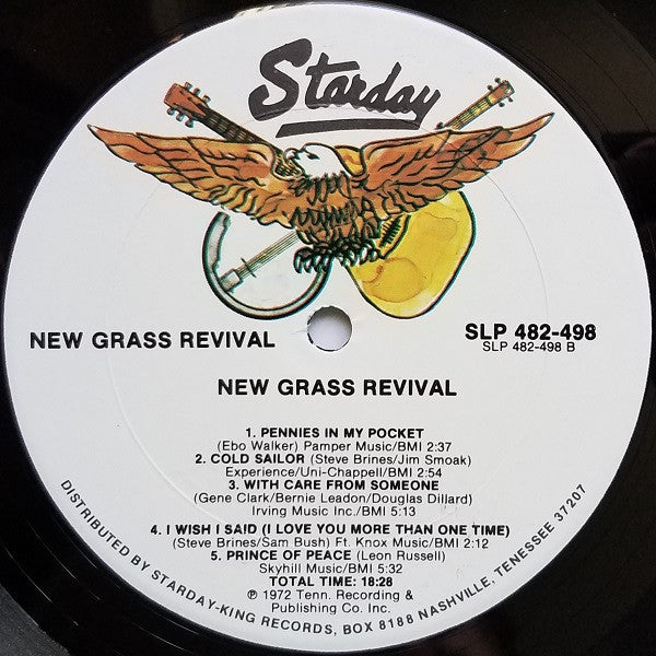New Grass Revival : New Grass Revival (LP, Album, Whi)