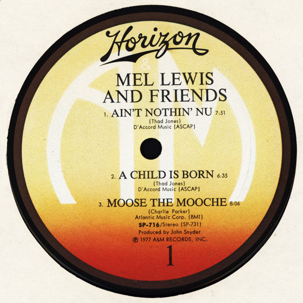 Mel Lewis : Mel Lewis And Friends (LP, Album, Gat)
