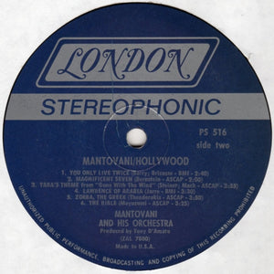 Mantovani : Hollywood (LP, Album)