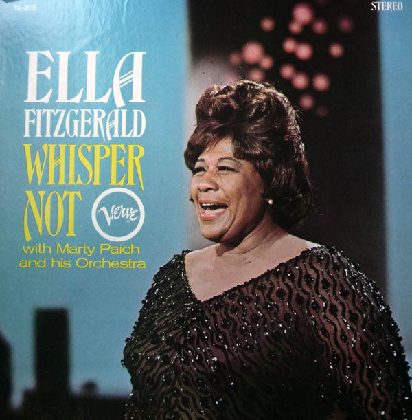 Ella Fitzgerald With Marty Paich And His Orchestra* : Whisper Not (LP)