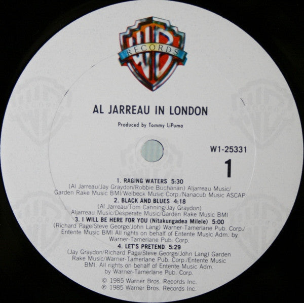Al Jarreau : In London (LP, Album, Club, Car)