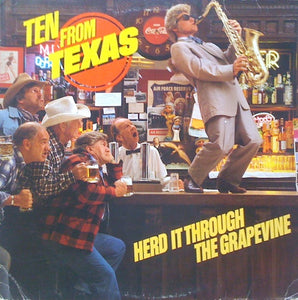 Various : Ten From Texas - Herd It Through The Grapevine (LP, Comp, Promo)